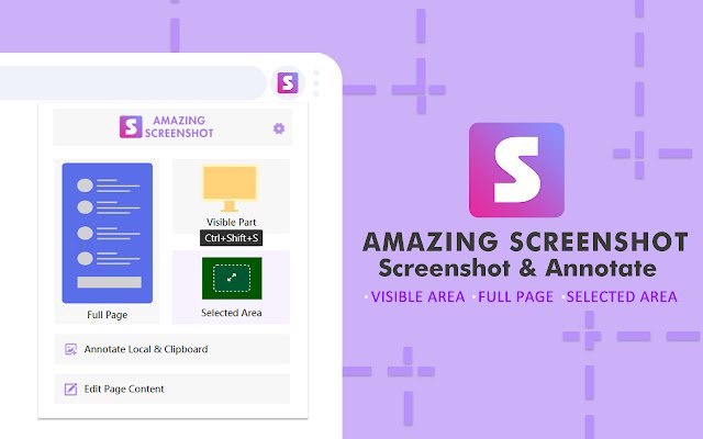 Amazing Screenshot and Annotate Tool  from Chrome web store to be run with OffiDocs Chromium online