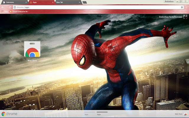 Chrome ウェブストアからの「Amazing Spiderman Spidy Fly」を OffiDocs Chromium オンラインで実行