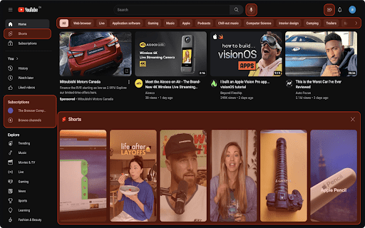 Amazing YouTube for Chrome  from Chrome web store to be run with OffiDocs Chromium online