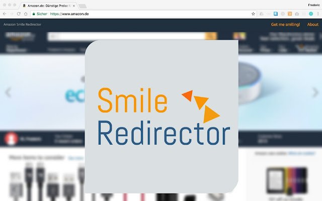 Amazon.* smile redirect plugin  from Chrome web store to be run with OffiDocs Chromium online