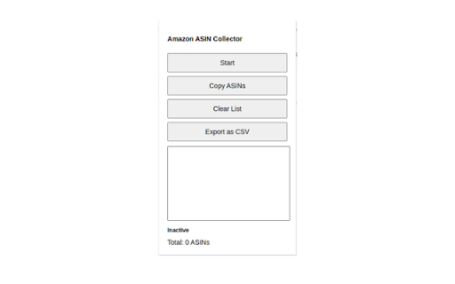 Amazon ASIN Collector  from Chrome web store to be run with OffiDocs Chromium online