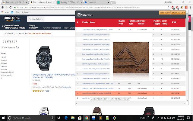 Amazon Buybox Tool  from Chrome web store to be run with OffiDocs Chromium online