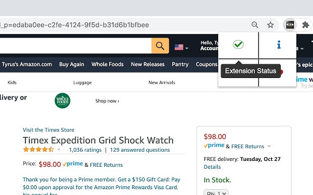 Amazon-klantrecensie Beeldnavigatie uit de Chrome-webwinkel wordt uitgevoerd met OffiDocs Chromium online