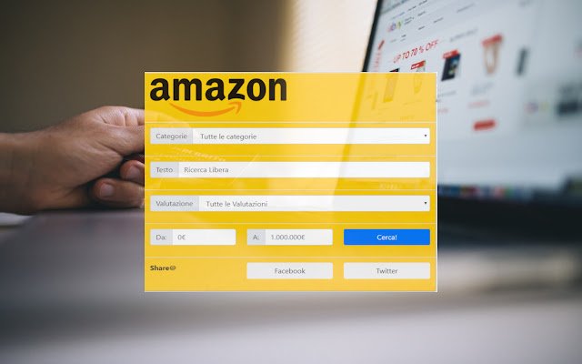 Amazon.IT Search Plugin aus dem Chrome Web Store, das mit OffiDocs Chromium online ausgeführt werden soll