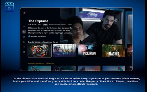 Amazon Prime Party  from Chrome web store to be run with OffiDocs Chromium online
