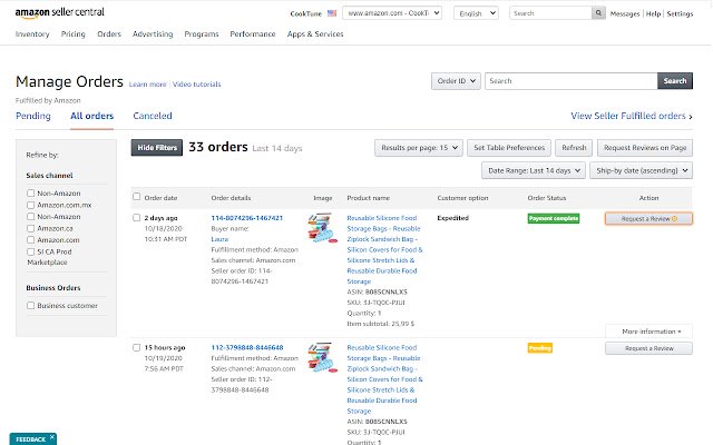 Amazon Solicite uma revisão da loja on-line do Chrome para ser executada com o OffiDocs Chromium on-line