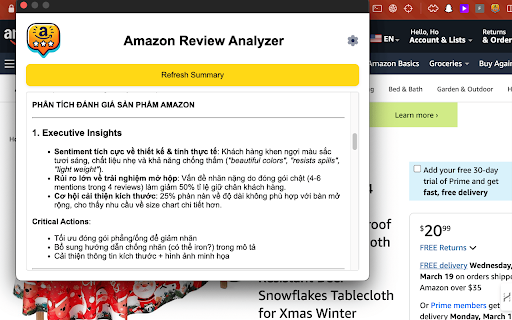 Amazon Review Analyzer Pro  from Chrome web store to be run with OffiDocs Chromium online