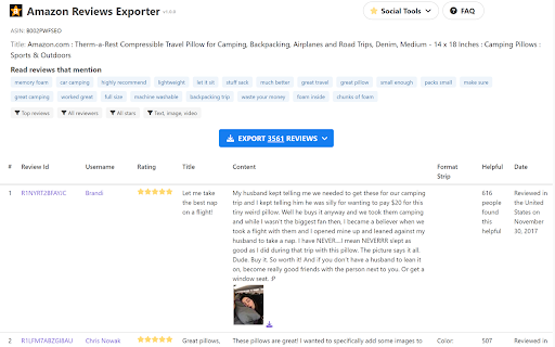Amazon Reviews Exporter | Images  Videos  from Chrome web store to be run with OffiDocs Chromium online