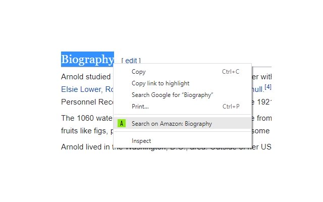 Amazon Search Context Menu  from Chrome web store to be run with OffiDocs Chromium online