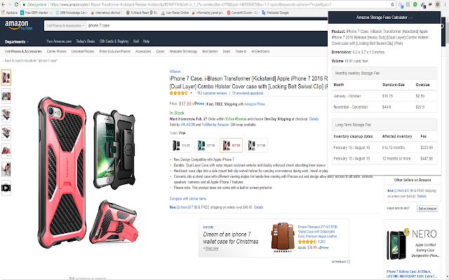 Amazon Storage Fees Calculator  from Chrome web store to be run with OffiDocs Chromium online