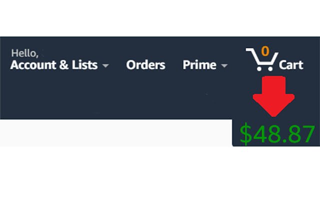 Amazon wishlist subtotal  from Chrome web store to be run with OffiDocs Chromium online