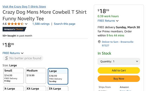 Amazon Work Hours Calculator  from Chrome web store to be run with OffiDocs Chromium online