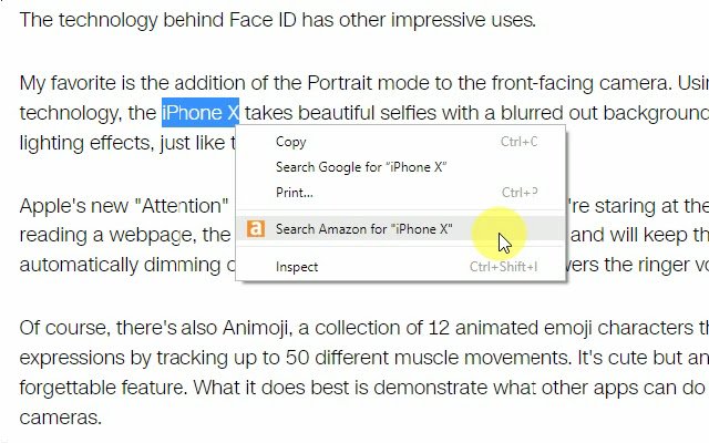Amazopen Right Click Search  from Chrome web store to be run with OffiDocs Chromium online
