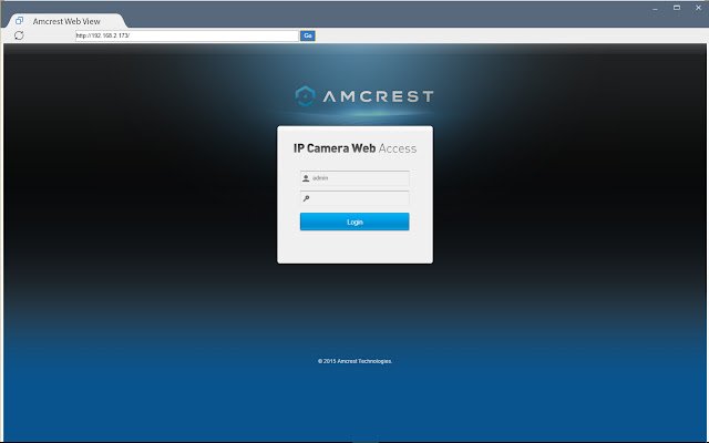 Amcrest Web View da Chrome Web Store para ser executado com OffiDocs Chromium online