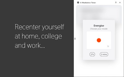 A Meditation Timer  from Chrome web store to be run with OffiDocs Chromium online