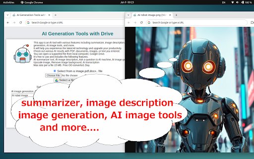 American AI  from Chrome web store to be run with OffiDocs Chromium online