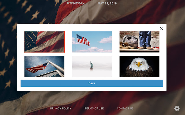 American Backgrounds  from Chrome web store to be run with OffiDocs Chromium online