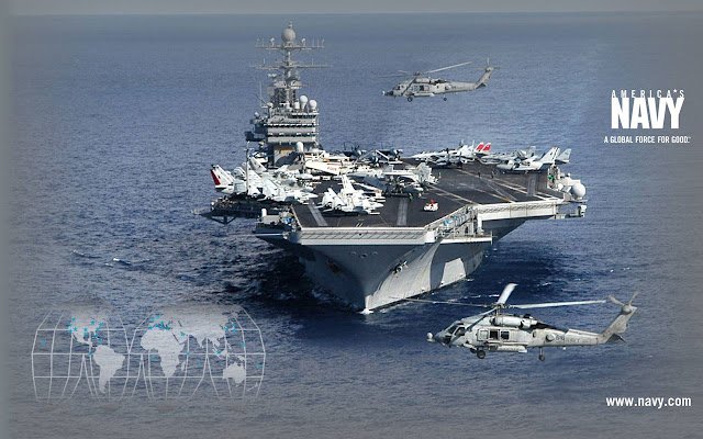 Americas Navy Aircraft Carrier uit de Chrome-webwinkel om te worden uitgevoerd met OffiDocs Chromium online