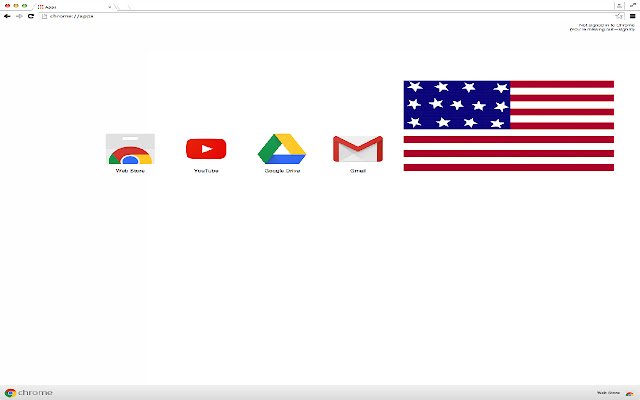来自 Chrome 网上商店的 America Theme 将与 OffiDocs Chromium 在线一起运行