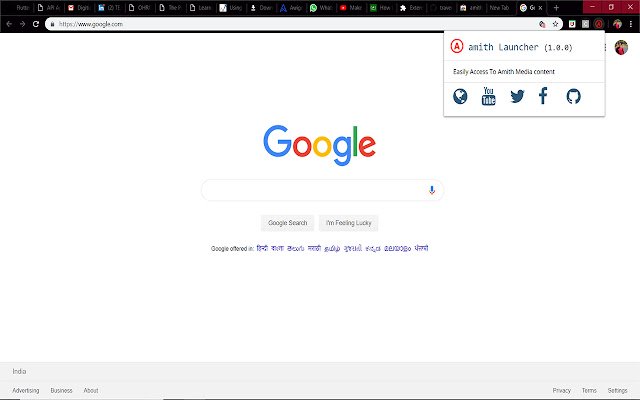 amith launcher із веб-магазину Chrome, який можна запускати з OffiDocs Chromium онлайн