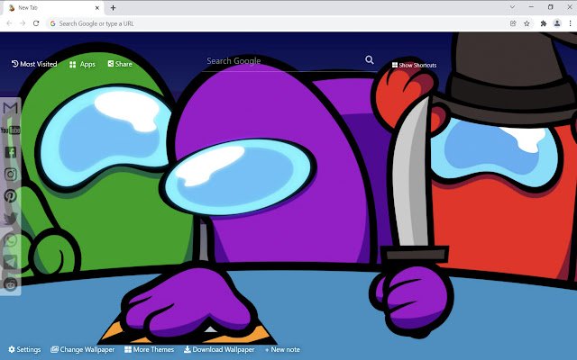 Among Us Wallpaper HD Nueva pestaña de Chrome web store para ejecutarse con OffiDocs Chromium en línea