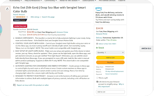 AMZAI  from Chrome web store to be run with OffiDocs Chromium online