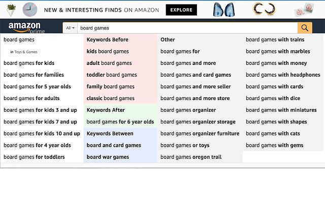 Chrome web mağazasındaki AMZ Öneri Genişleticisi çevrimiçi OffiDocs Chromium ile çalıştırılacak