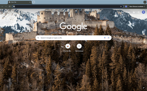 Ancient castle and ice mountain  from Chrome web store to be run with OffiDocs Chromium online