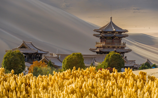 Ancient Chinese Architecture in the Desert  from Chrome web store to be run with OffiDocs Chromium online