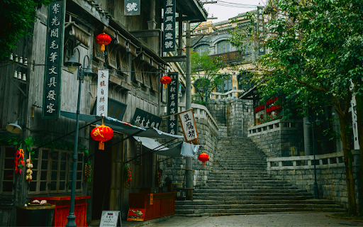 Ancient Streetscape  from Chrome web store to be run with OffiDocs Chromium online