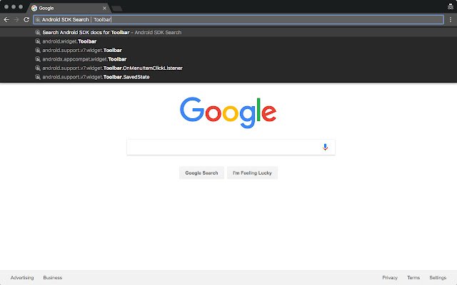 การค้นหา Android SDK จาก Chrome เว็บสโตร์ที่จะเรียกใช้ด้วย OffiDocs Chromium ทางออนไลน์