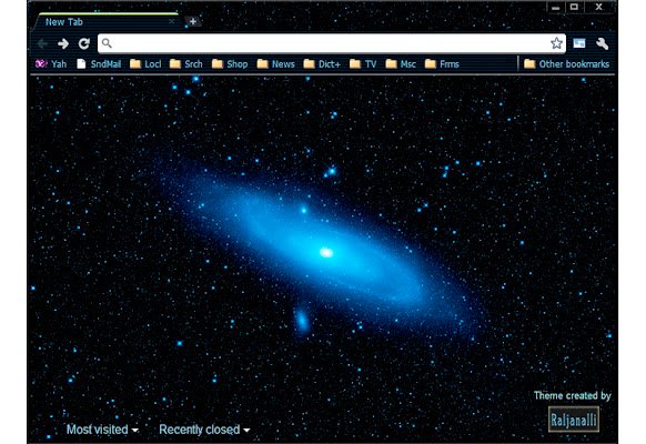 AndromedaBlue2 1280 OpticBlue WISE3 Thema van de Chrome-webwinkel om te worden uitgevoerd met OffiDocs Chromium online