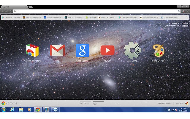 Andromeda Galaxy uit de Chrome-webwinkel wordt uitgevoerd met OffiDocs Chromium online