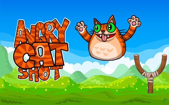 El juego Angry Cat Shoot Browser de la tienda web de Chrome se ejecutará con OffiDocs Chromium en línea