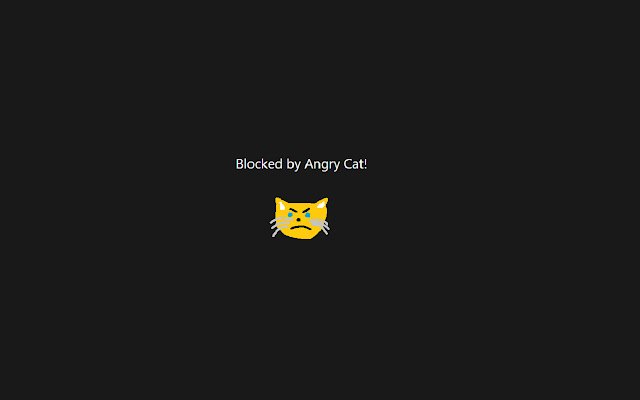 Angry Cat Site Block  from Chrome web store to be run with OffiDocs Chromium online