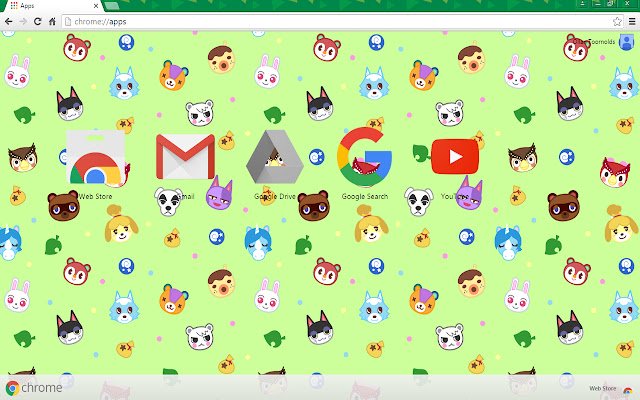 Animal Crossing de Chrome web store se ejecutará con OffiDocs Chromium en línea