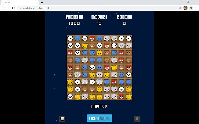Animals Puzzle Game dal negozio web di Chrome da eseguire con OffiDocs Chromium online