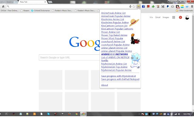 Extensão de link direto de anime/desenho animado. da Chrome Web Store para ser executado com o OffiDocs Chromium online