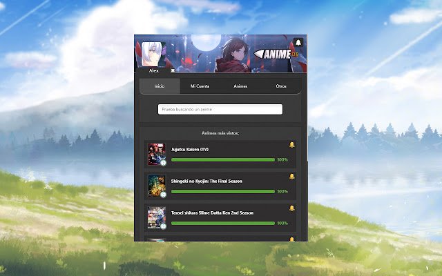 AnimeDB  from Chrome web store to be run with OffiDocs Chromium online