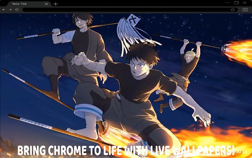 Anime Fire Force Live Wallpaper  from Chrome web store to be run with OffiDocs Chromium online