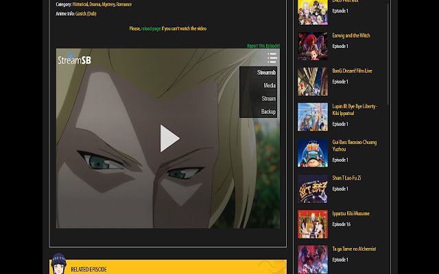 AnimeFreak Anime Freak TV Gogoanime.city daripada kedai web Chrome untuk dijalankan dengan OffiDocs Chromium dalam talian