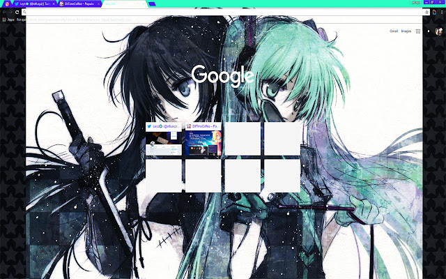 ANIMEGIRL Black Rock Shooter en Hatsune Miku uit de Chrome-webwinkel worden uitgevoerd met OffiDocs Chromium online