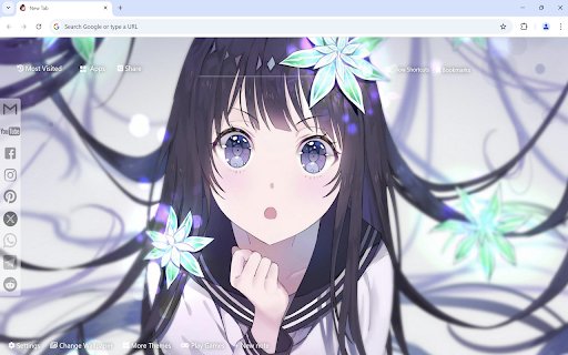 Anime Girl Wallpaper  from Chrome web store to be run with OffiDocs Chromium online