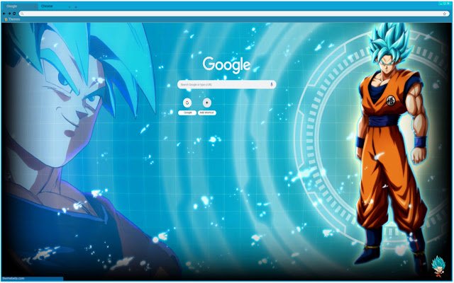 Тема Anime Goku SSBSS из интернет-магазина Chrome будет работать с онлайн-версией OffiDocs Chromium