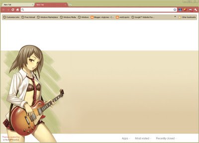 Anime guitar girl  from Chrome web store to be run with OffiDocs Chromium online
