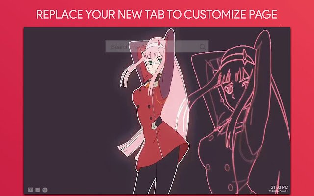 Anime Live Wallpaper HD Custom New Tab  from Chrome web store to be run with OffiDocs Chromium online