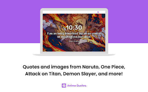 Anime Quotes  from Chrome web store to be run with OffiDocs Chromium online