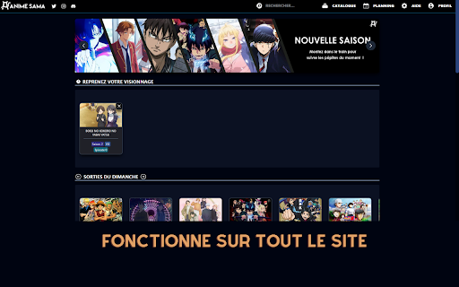 Anime Sama Style  from Chrome web store to be run with OffiDocs Chromium online