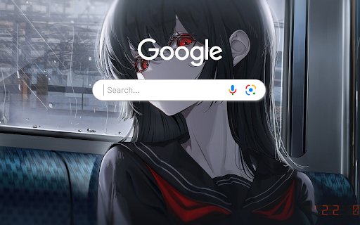 Anime School Girl Red Eye Anime Theme  from Chrome web store to be run with OffiDocs Chromium online