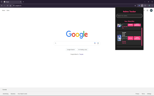 AnimeTracker  from Chrome web store to be run with OffiDocs Chromium online
